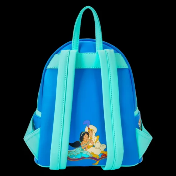 Loungefly Disney Aladdin Jasmine Lenticular Portrait Mini Backpack,wallet& Charm - Picture 7 of 17